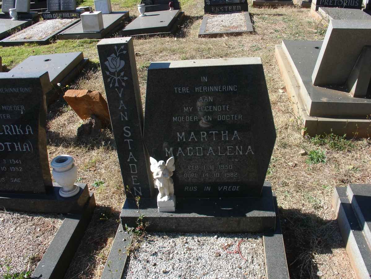 STADEN Martha Magdalena, van 1950-1982