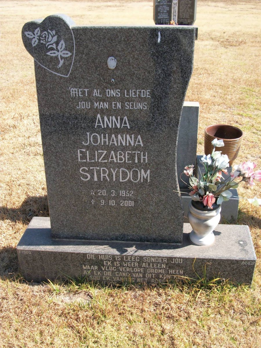 STRYDOM Anna Johanna Elizabeth 1952-2001