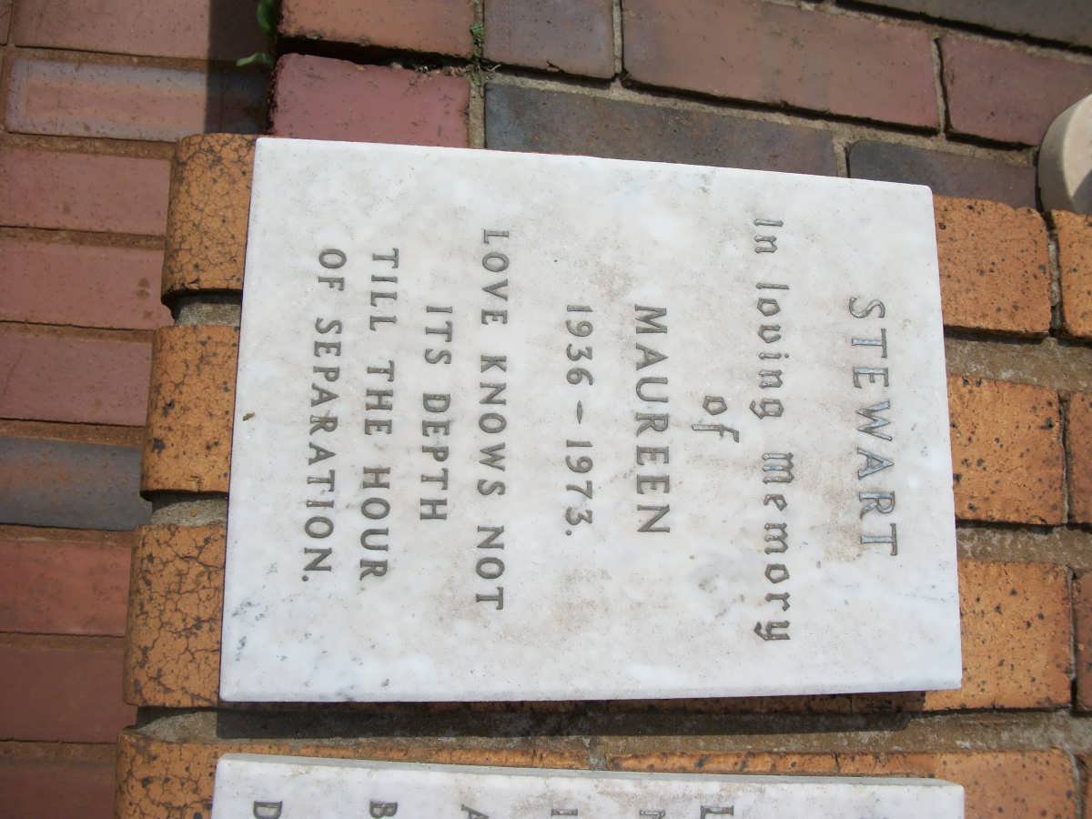 STEWART Maureen 1936-1973