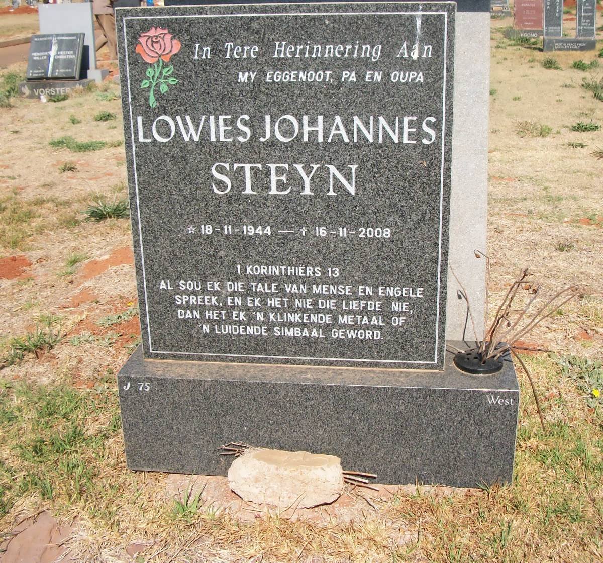 STEYN Lowies Johannes 1944-2008