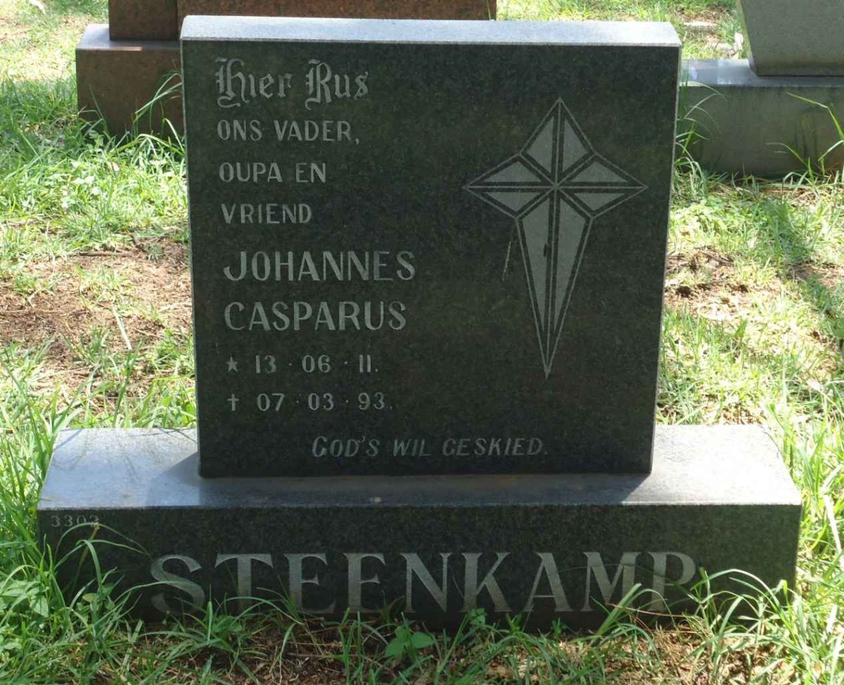STEENKAMP Johannes Casparus 1911-1993