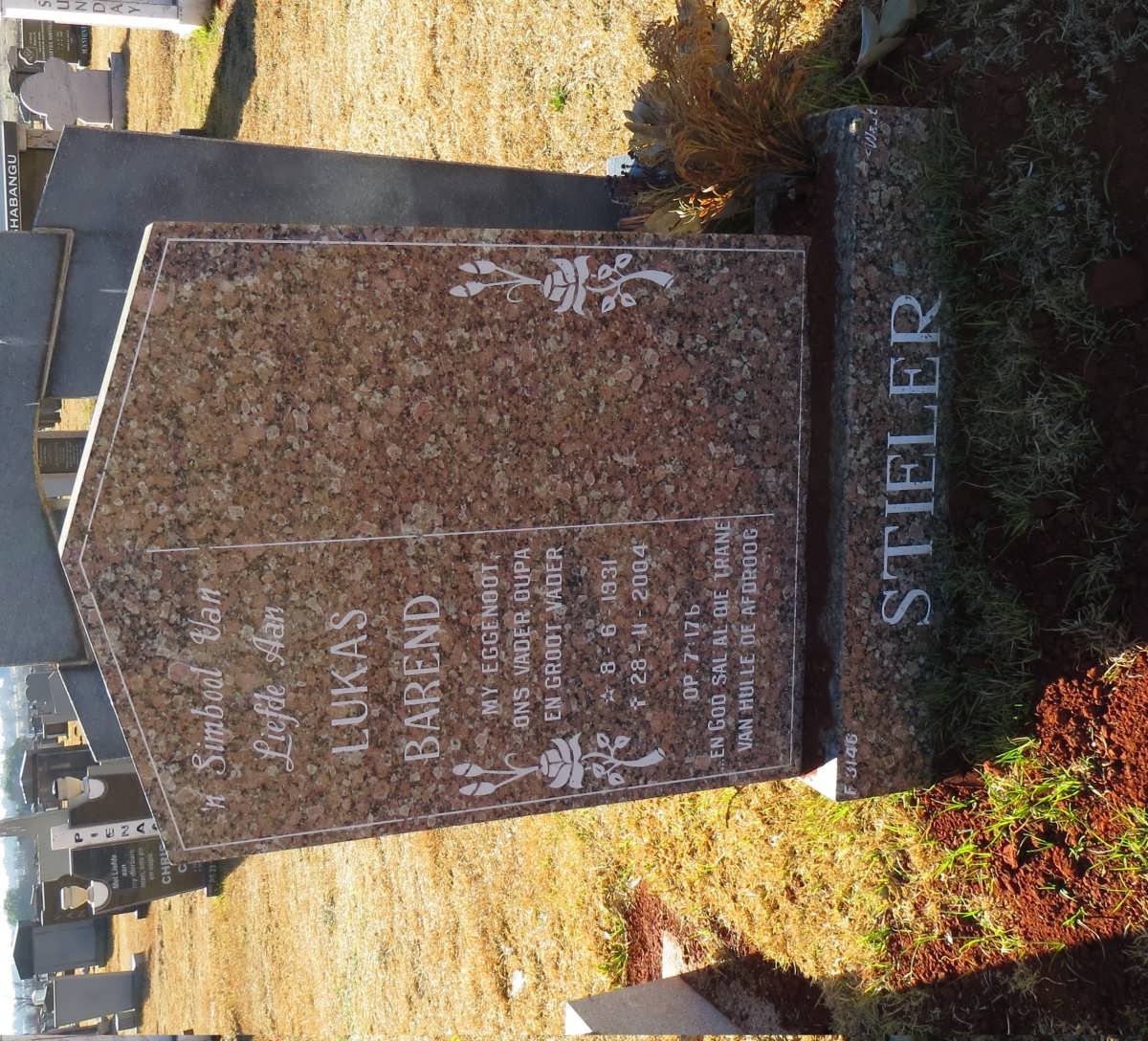 STIELER Lukas Barend 1931-2004
