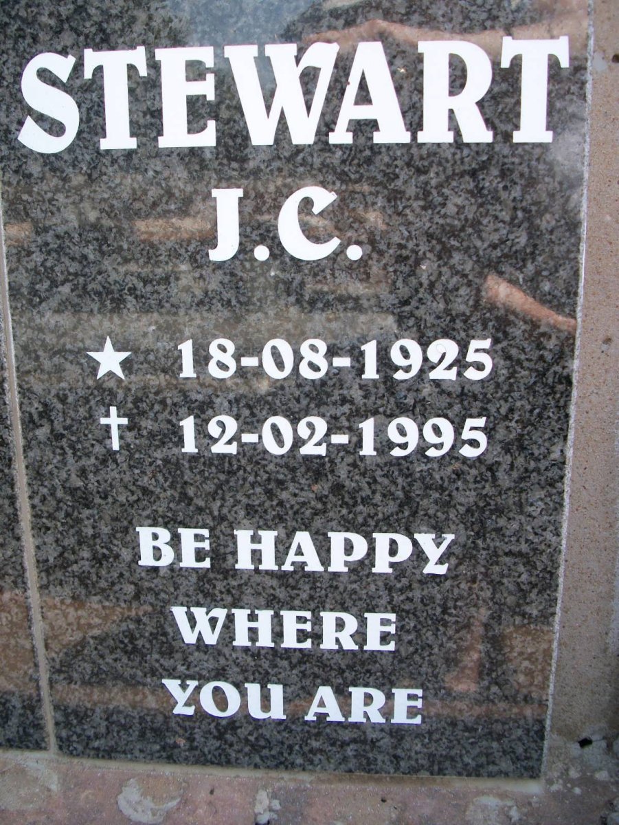 STEWART J.C. 1925-1995