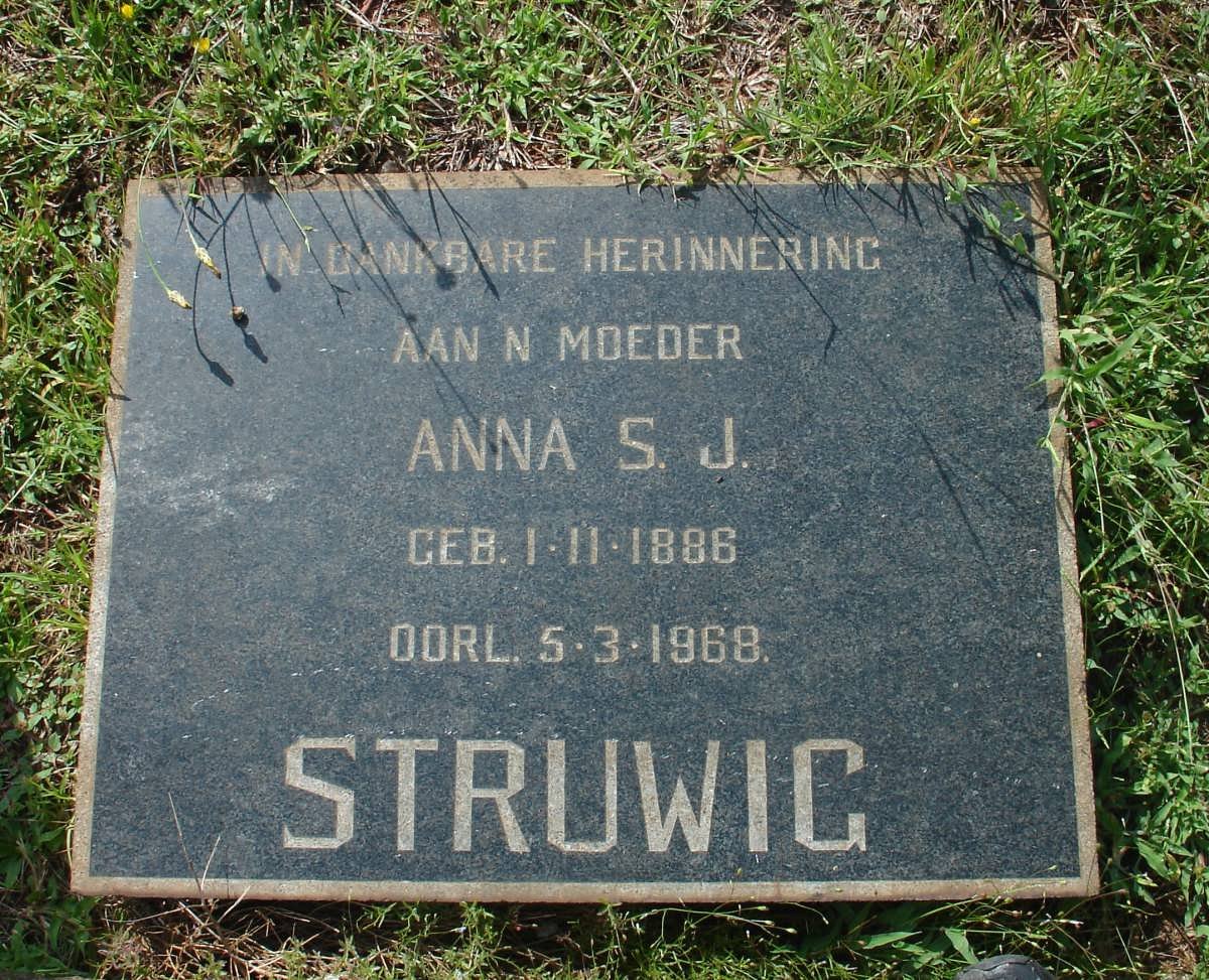 STRUWIG Anna S.J.. 1886-1968