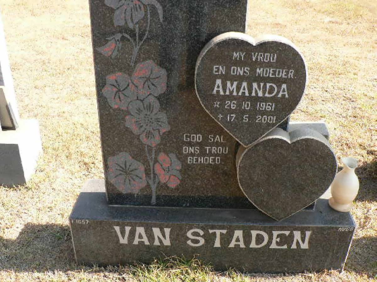 STADEN Amanda, van 1961-2001