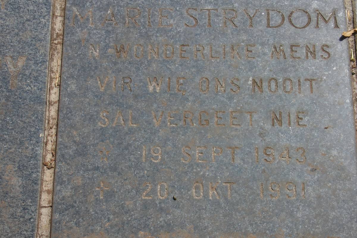 STRYDOM Marie 1943-1991