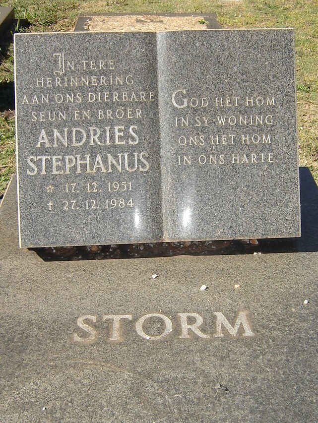 STORM Andries Stephanus 1951-1984