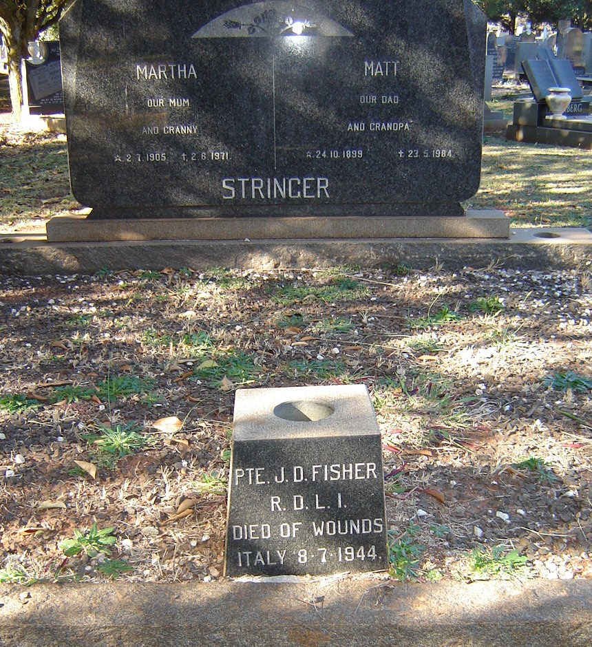 STRINGER Matt 1899-1984 &amp; Martha 1905-1971 :: FISHER J.D. -1944
