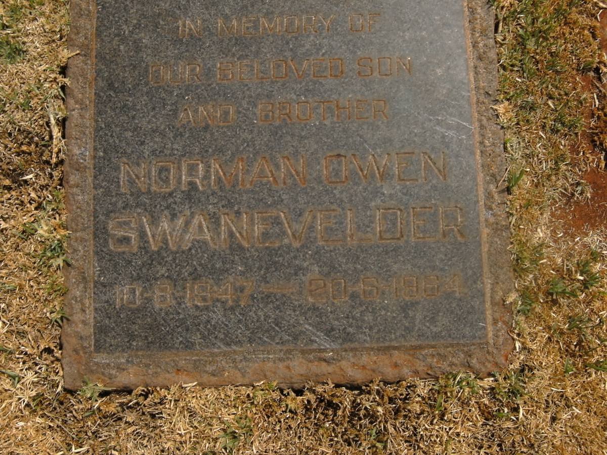 SWANEVELDER Norman Owen 1947-1984