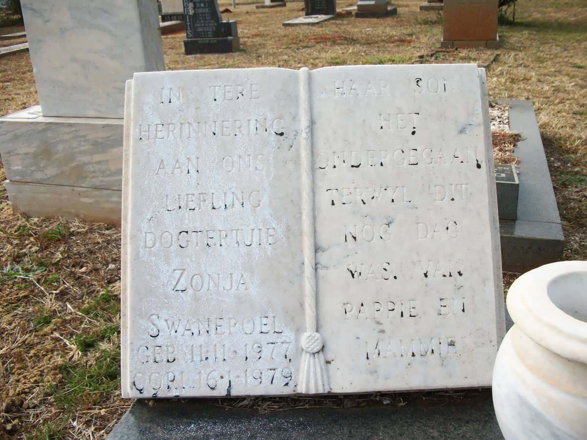 SWANEPOEL Zonja 1977-1979