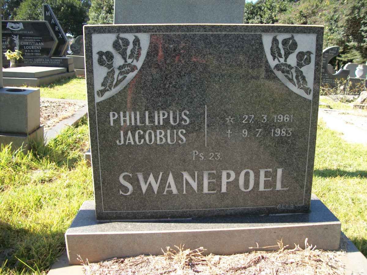 SWANEPOEL Phillipus Jacobus 1961-1983