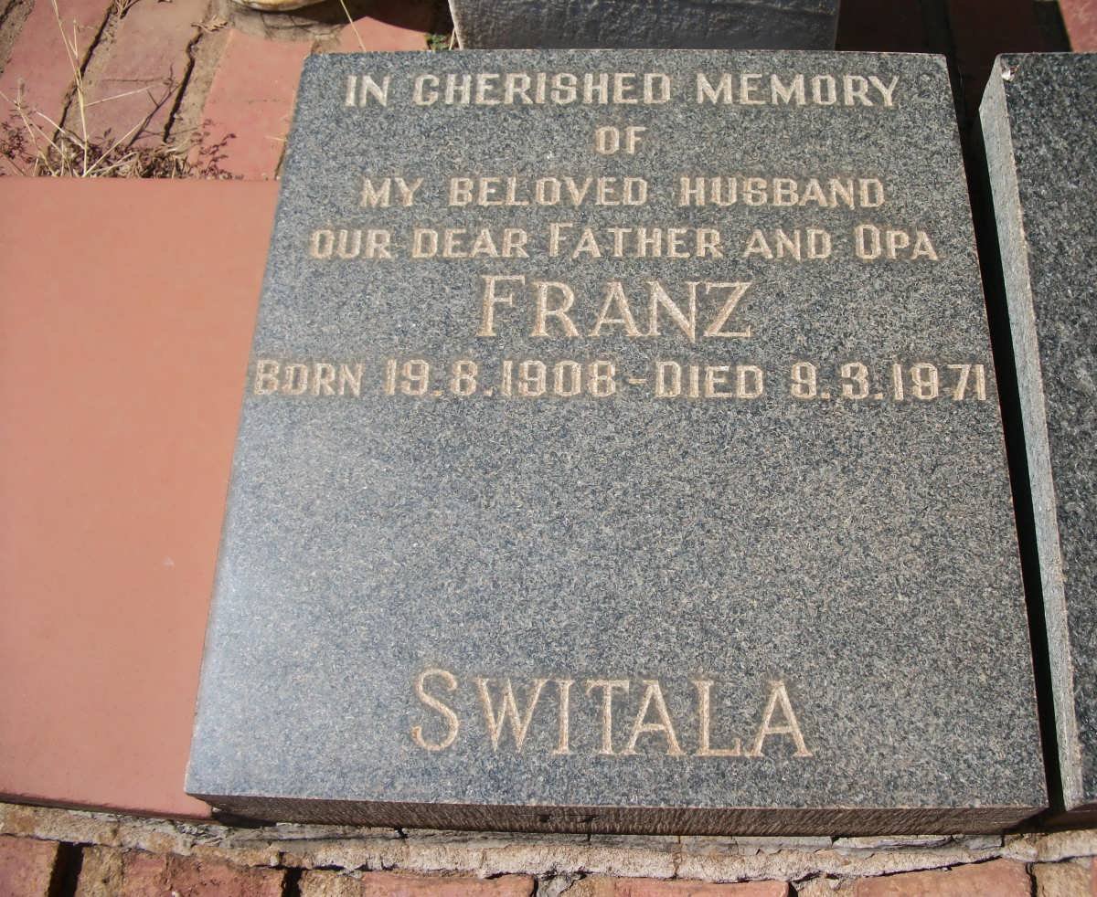 SWITALA Franz 1908-1971