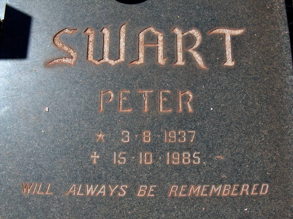 SWART Peter 1937-1985