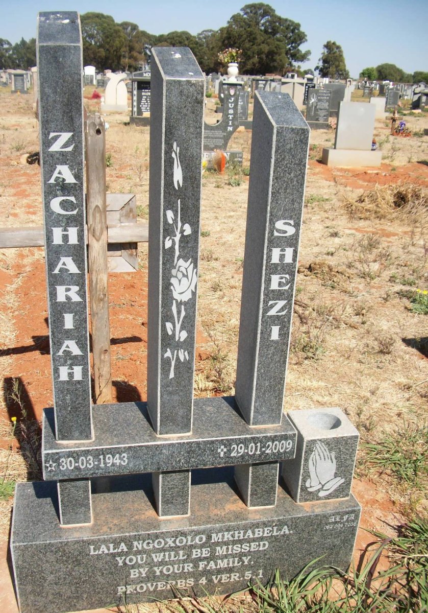 SHEZI Zachariah 1943-2009