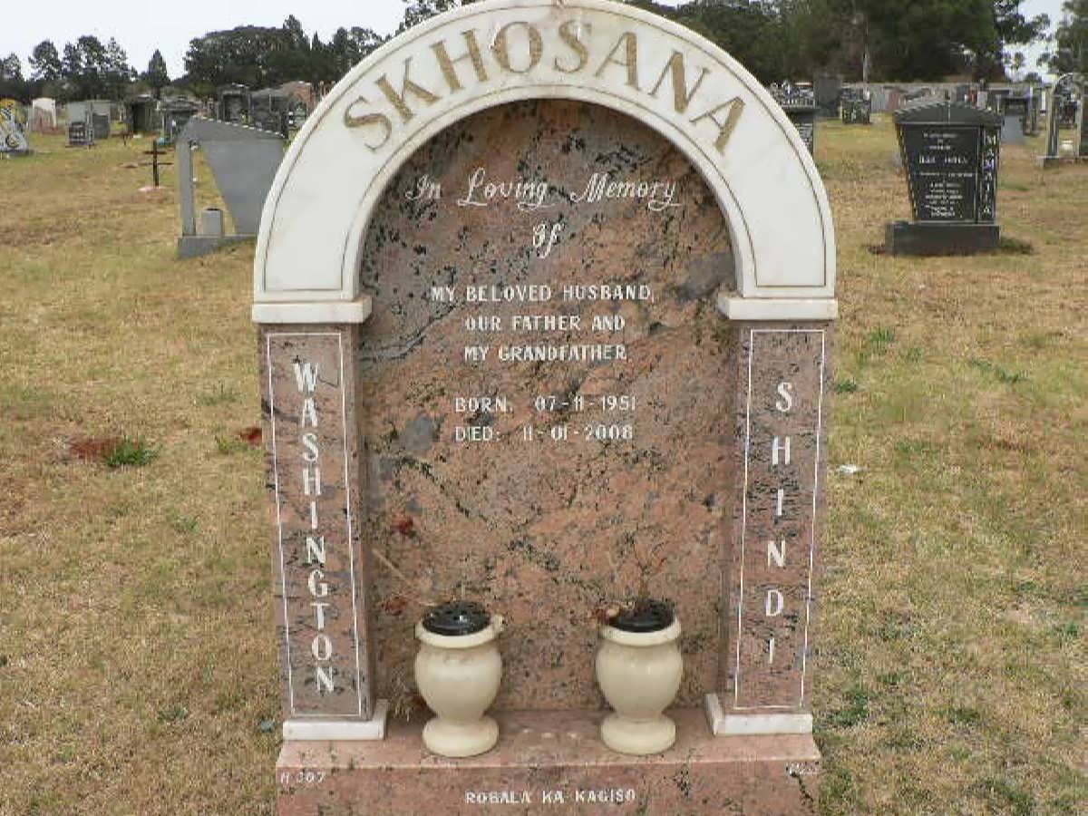 SKHOSANA Washington Shindi 1951-2006