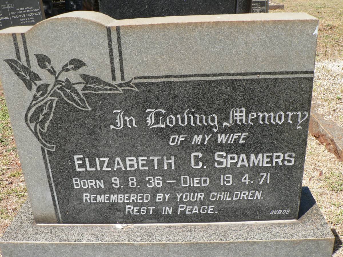SPAMERS Elizabeth C. 1936-1971