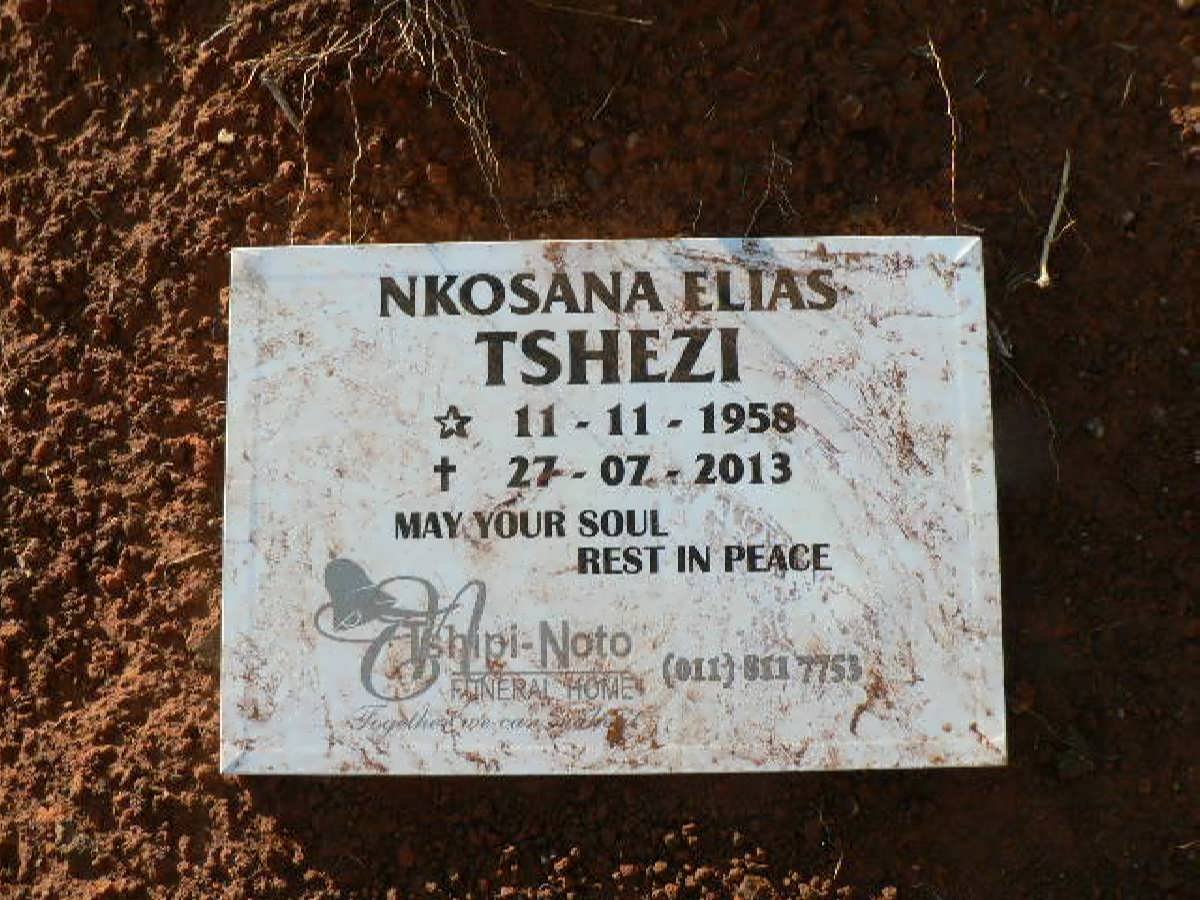 TSHEZI Nkosana Elias 1958-2013
