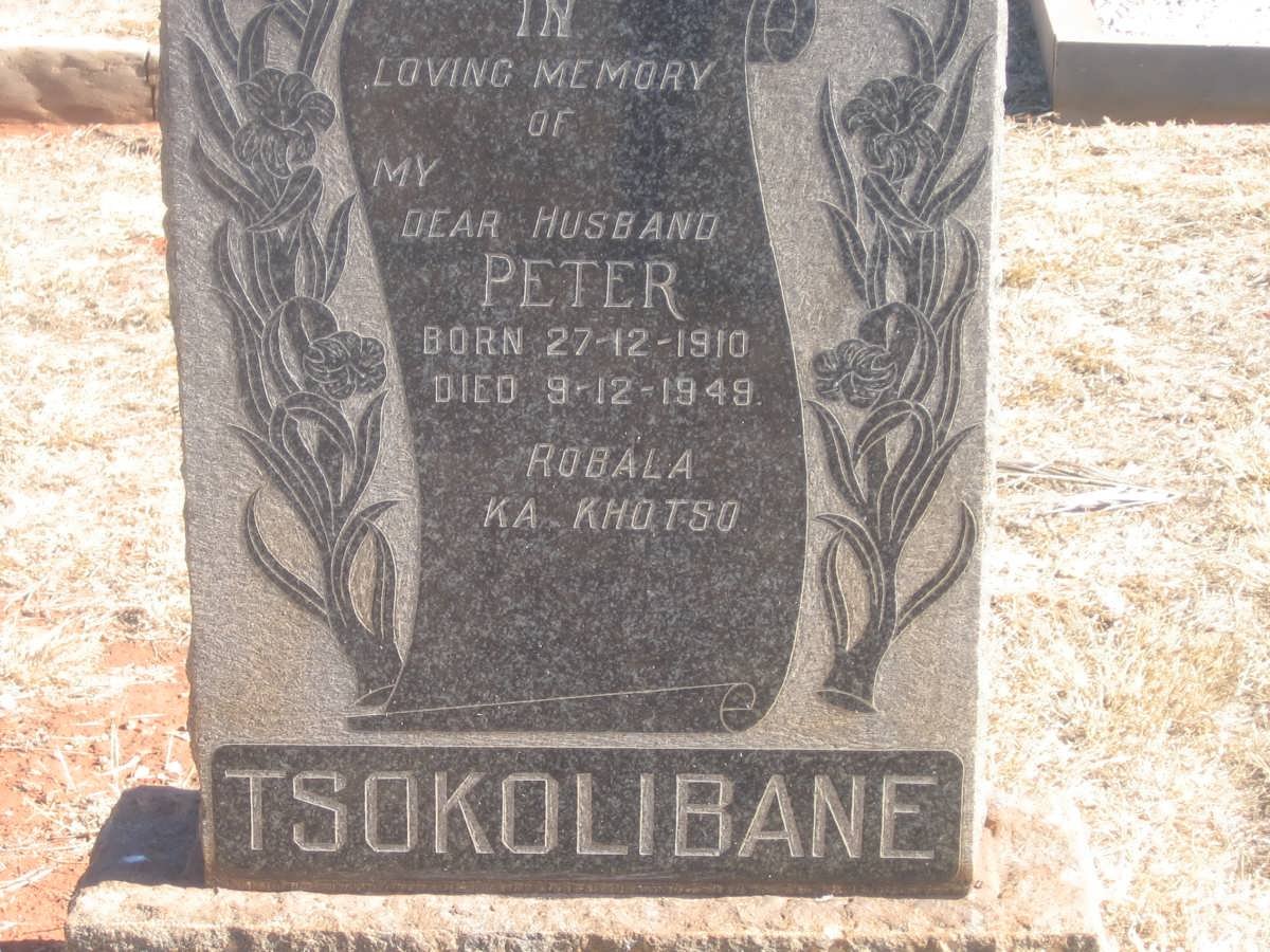 TSOKOLIBANE Peter 1910-1949