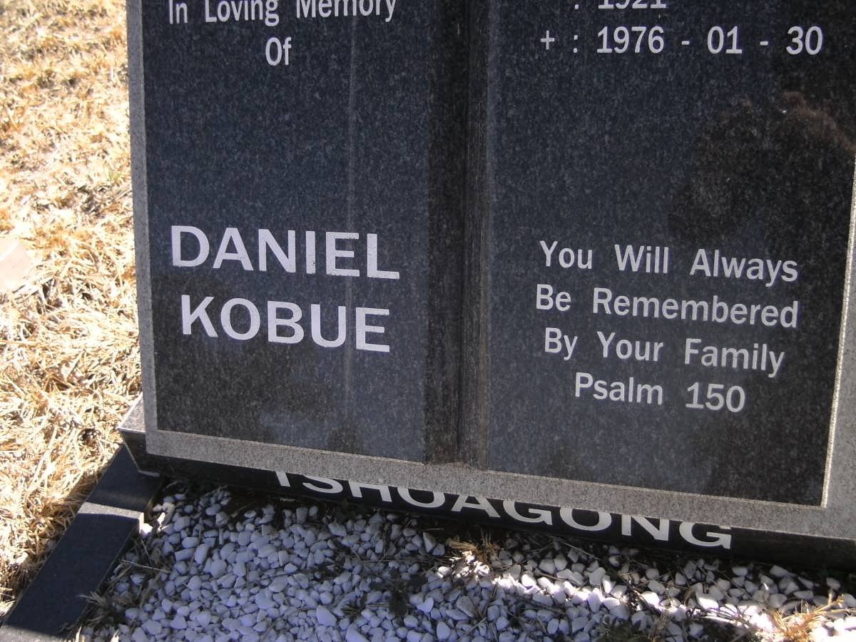 TSHOAGONG Daniel Kobue 1921-1976