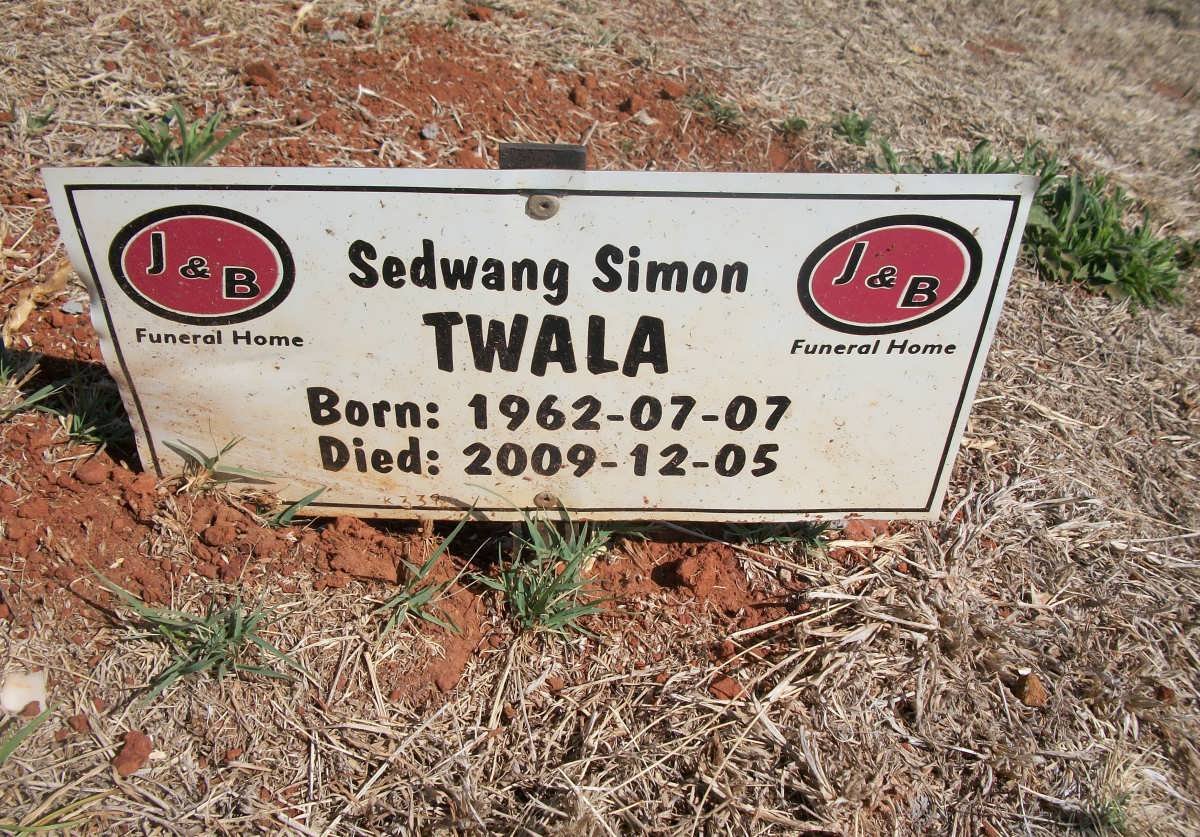 TWALA Sedwang Simon 1962-2009