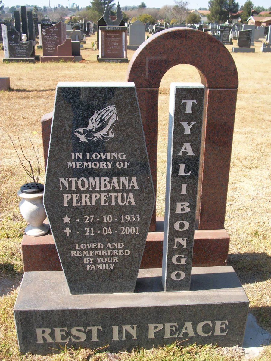 TYALIBONGO Ntombana Perpetua 1933-2001