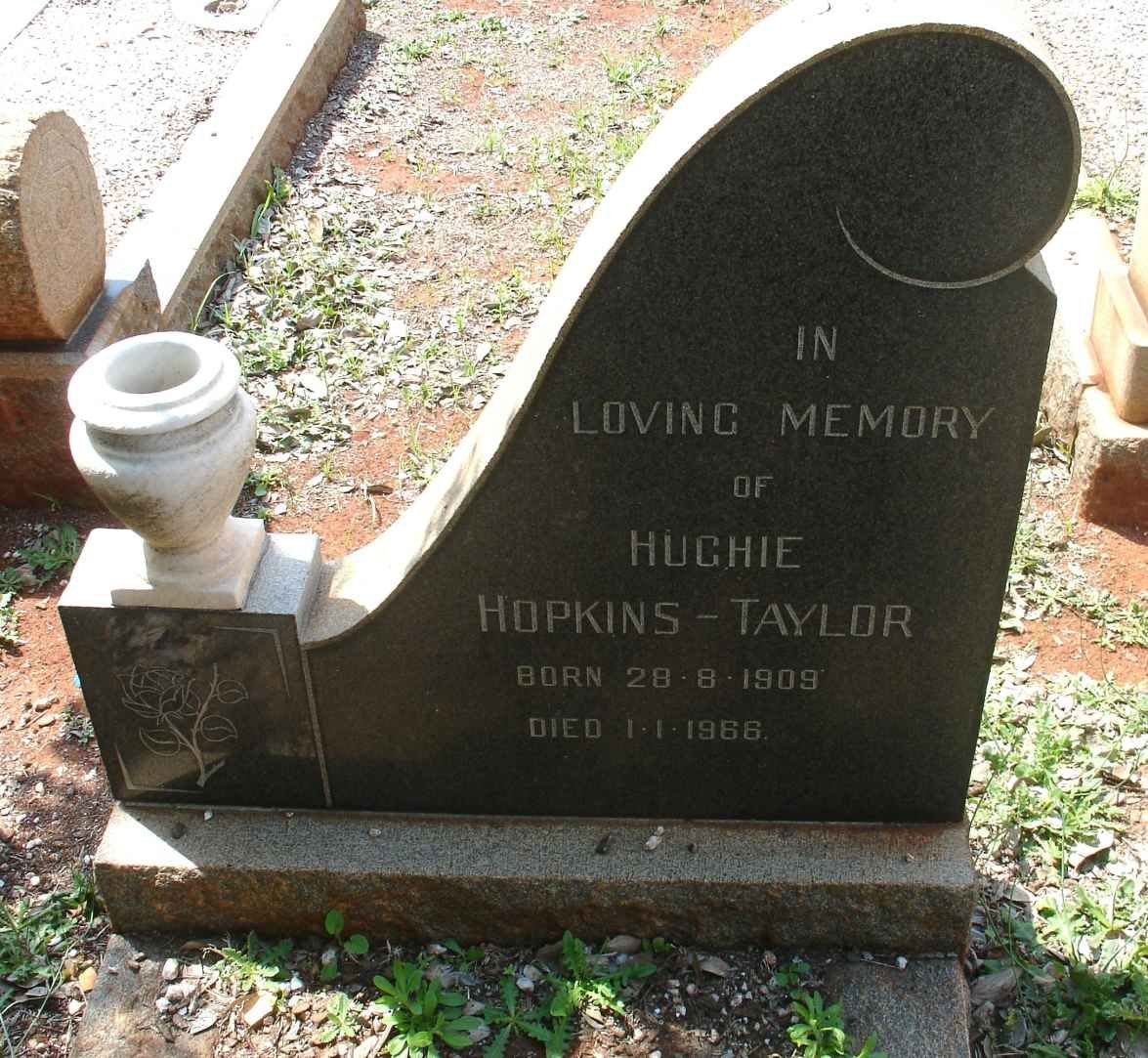 TAYLOR Hughie, Hopkins 1909-1966