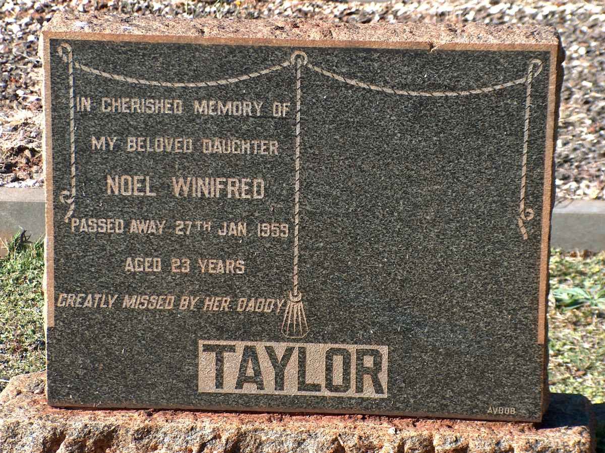 TAYLOR Noel Winifred -1959