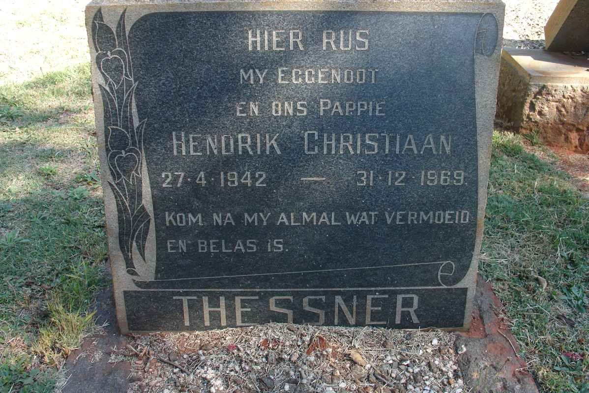 THESSNER Hendrik Christiaan 1942-1969