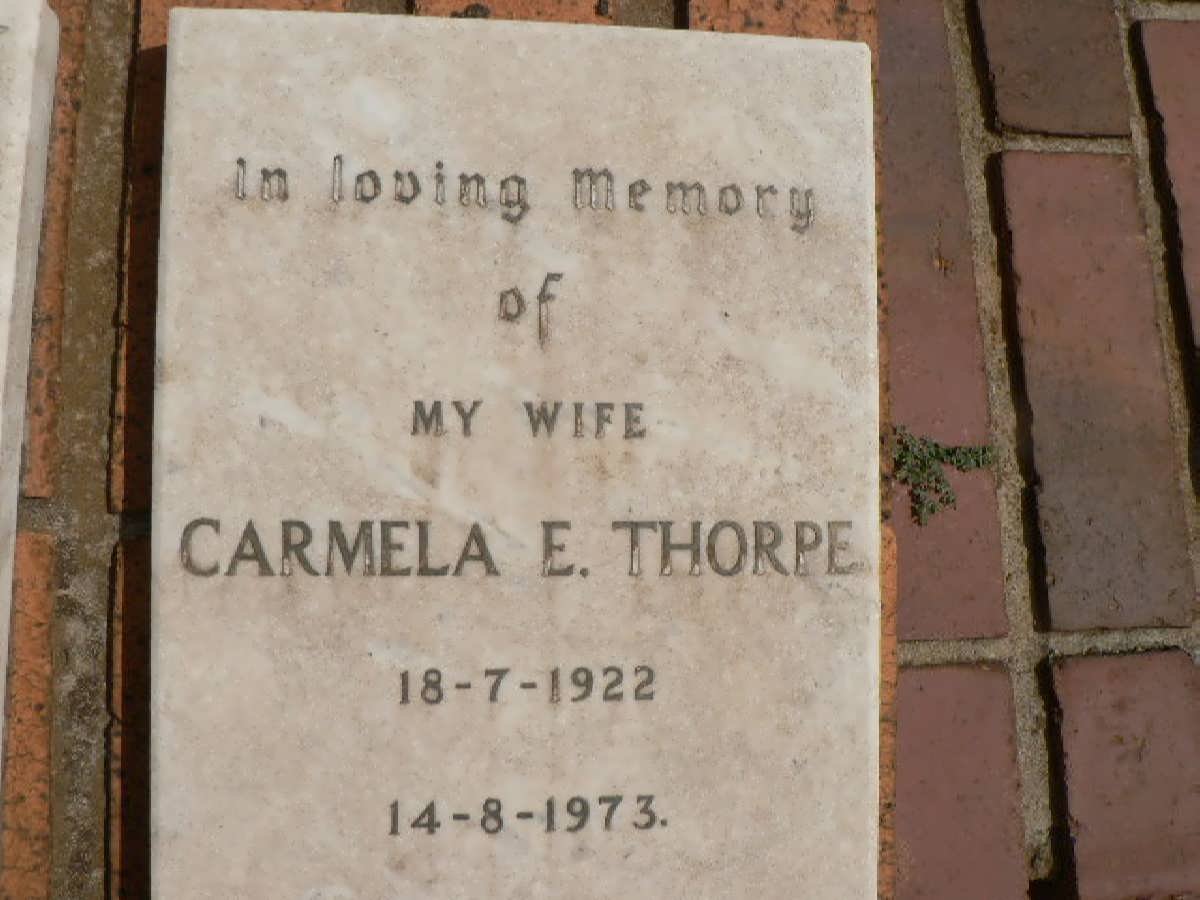 THORPE Carmela E. 1922-1973