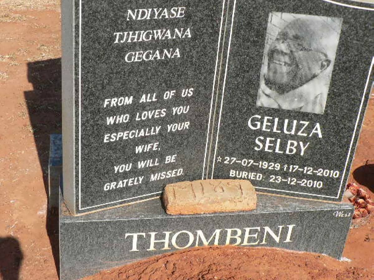 THOMBENI Geluza Selby 1929-2010