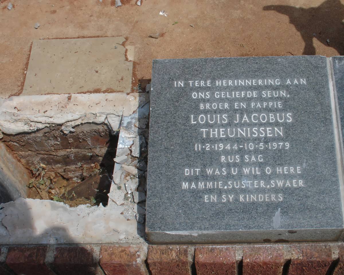 THEUNISSEN Louis Jacobus 1944-1979