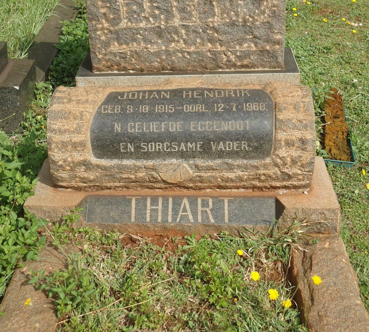 THIART Johan Hendrik 1915-1960