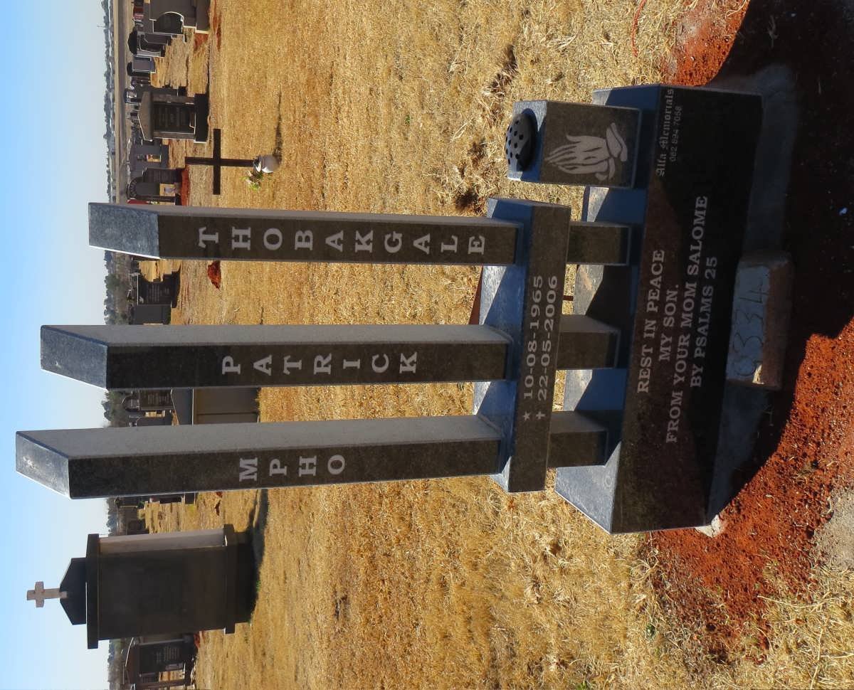 THOBAKGALE Mpho Patrick 1965-2006
