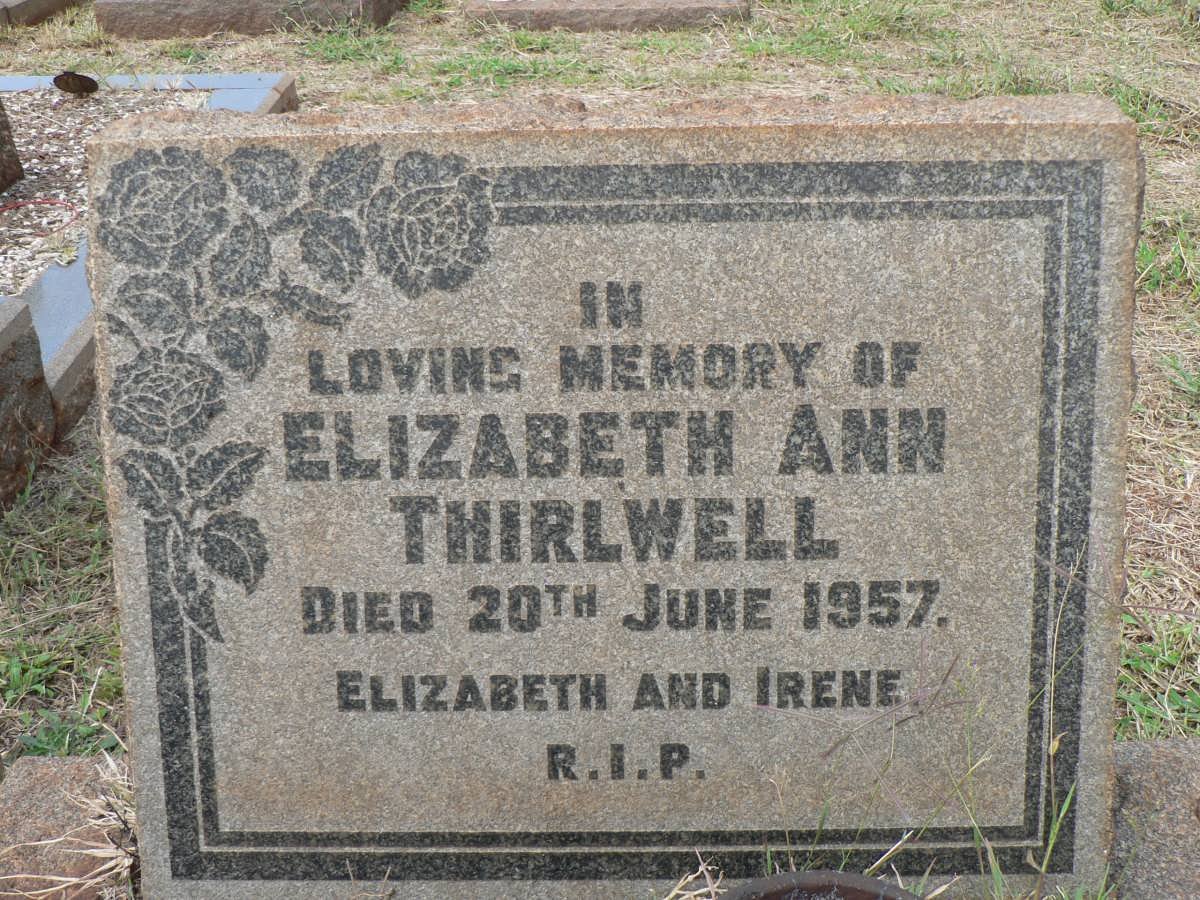 THIRLWELL Elizabeth Ann -1957