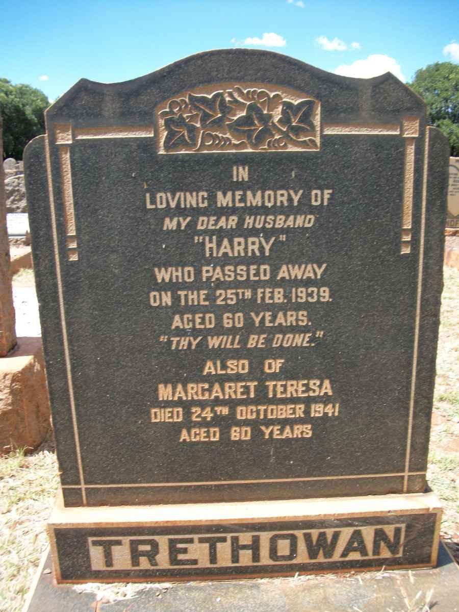 TRETHOWAN Harry -1939 &amp; Margaret Teresa -1941