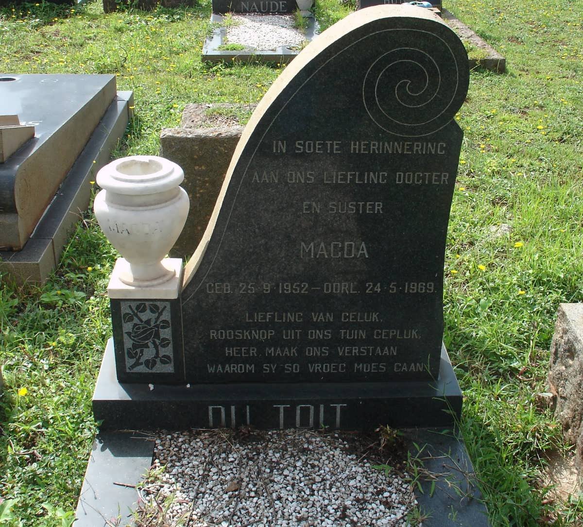 TOIT Magda, du 1952-1969