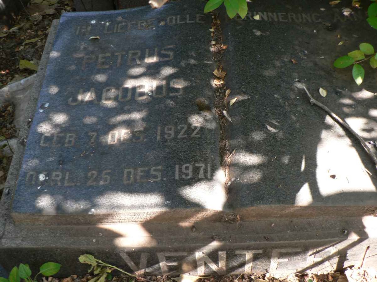 VENTER Petrus Jacobus 1922-1971