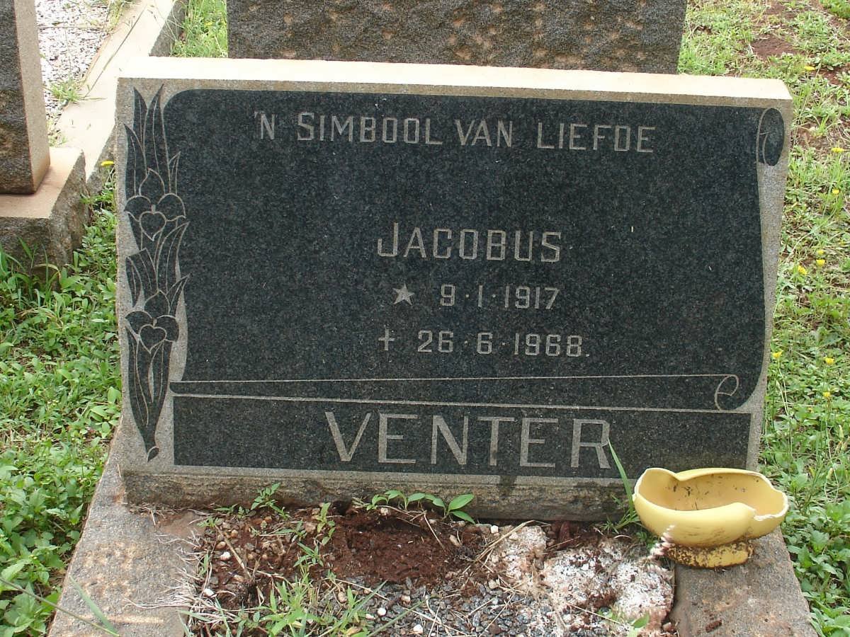 VENTER Jacobus 1917-1968