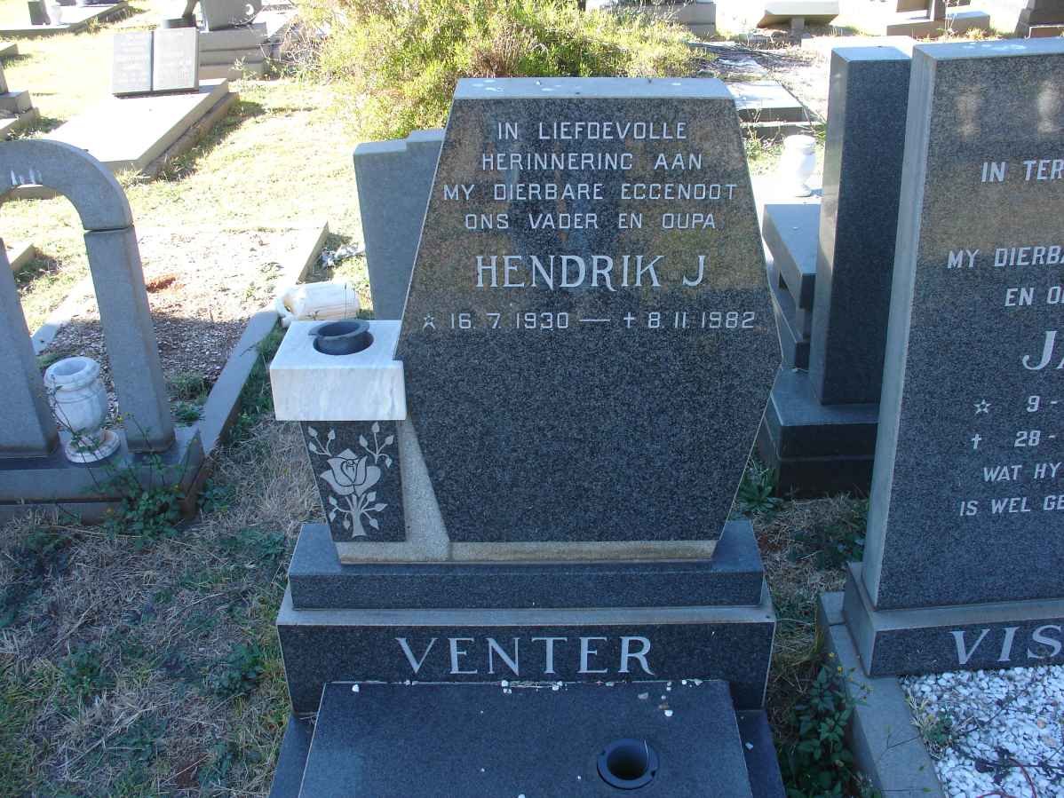 VENTER Hendrik J. 1930-1982