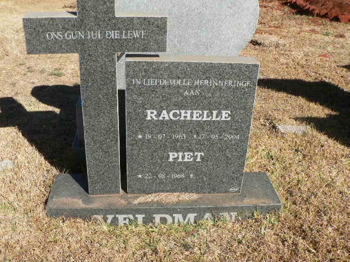 VELDMAN Piet 1968- &amp; Rachelle 1963-2004