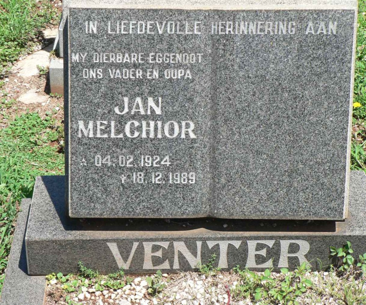 VENTER Jan Melchior 1924-1989