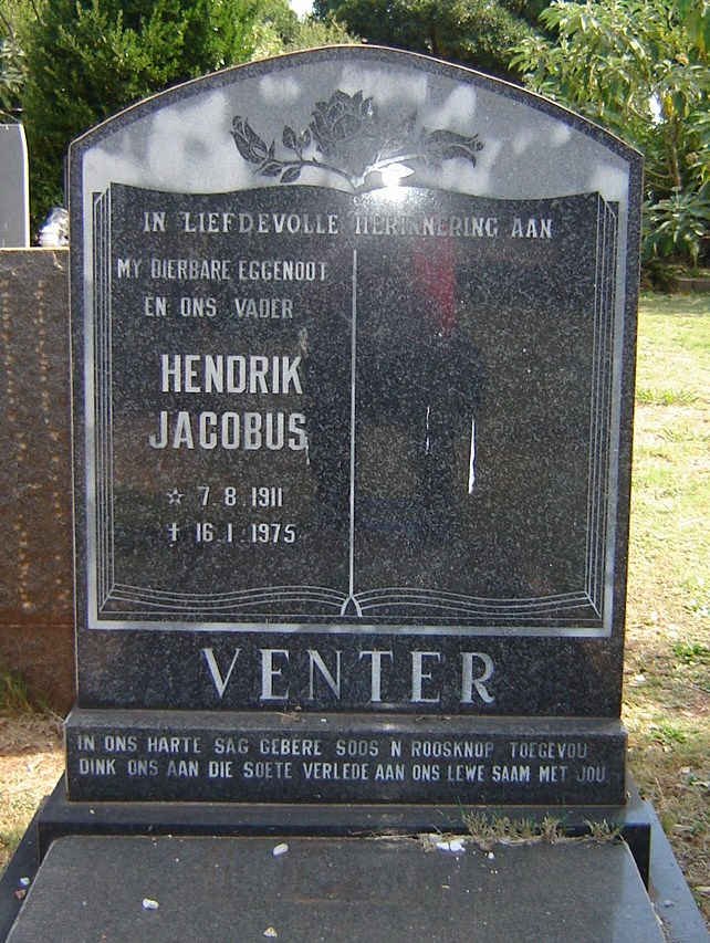 VENTER Hendrik Jacobus 1911-1975 