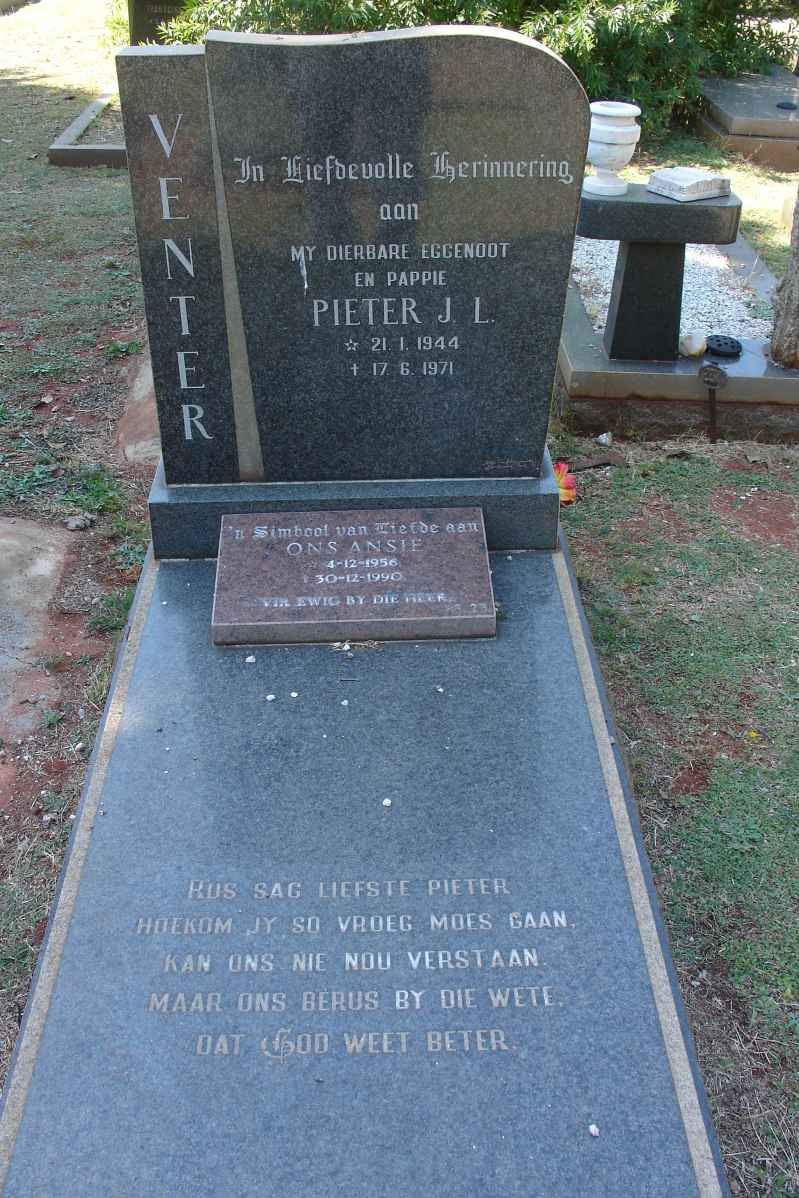 VENTER Pieter J.L. 1944-1971 :: VENTER Ansie 1956-19??