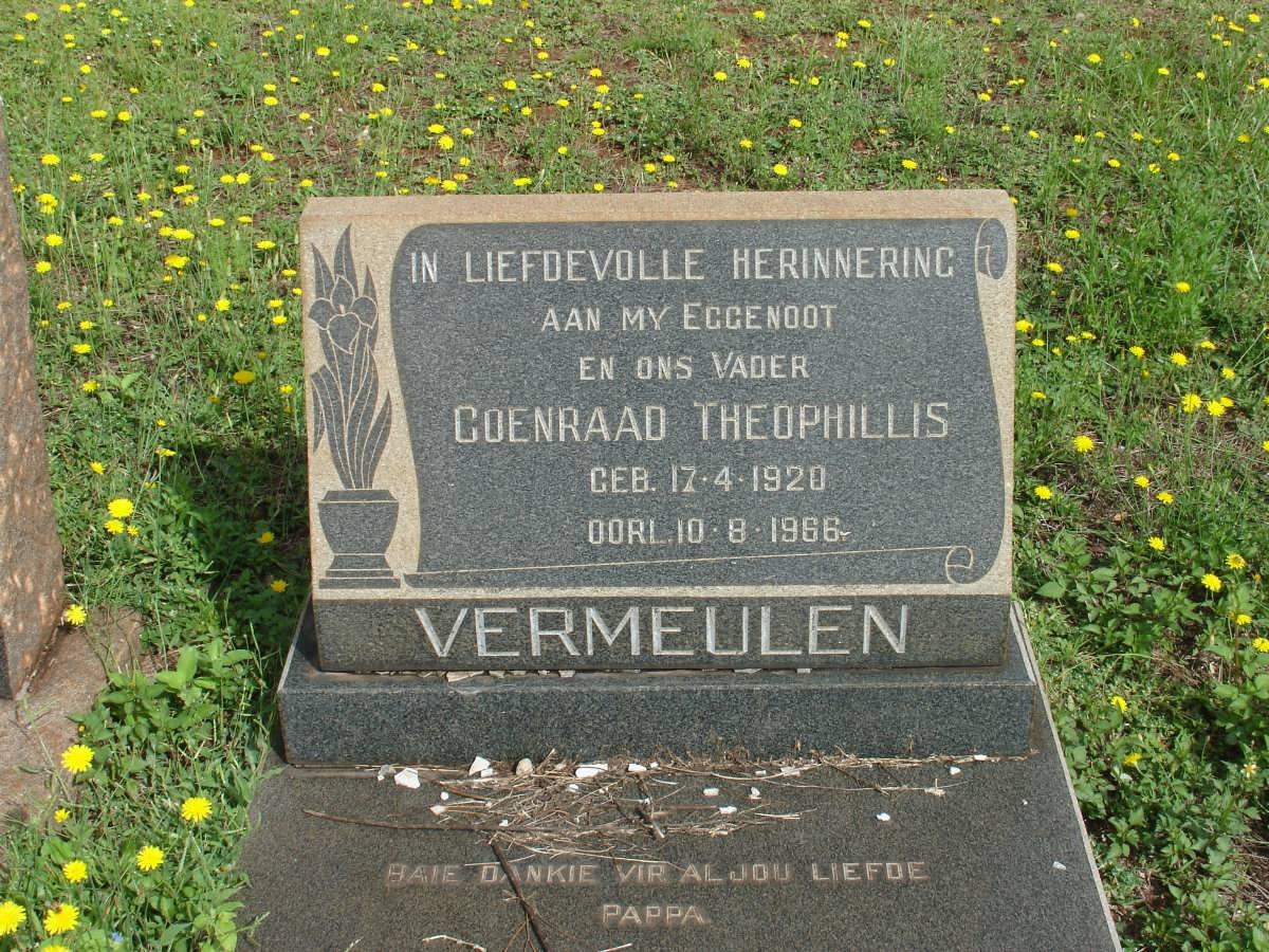VERMEULEN Coenraad Theophillis 1920-1966
