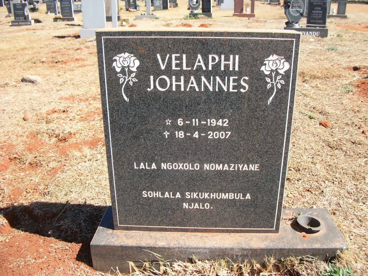 VELAPHI Johannes 1942-2007