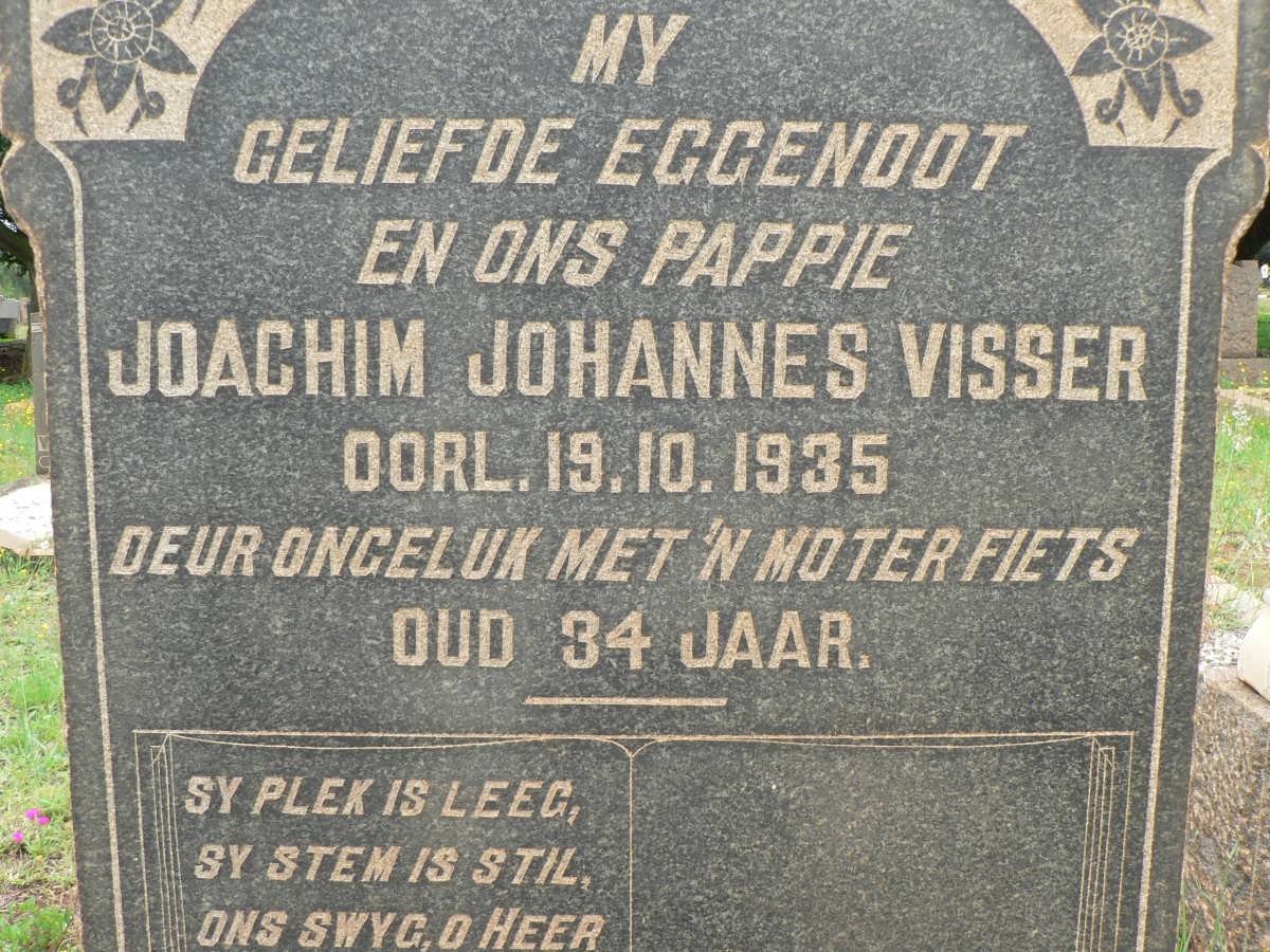 VISSER Joachim Johannes -1935
