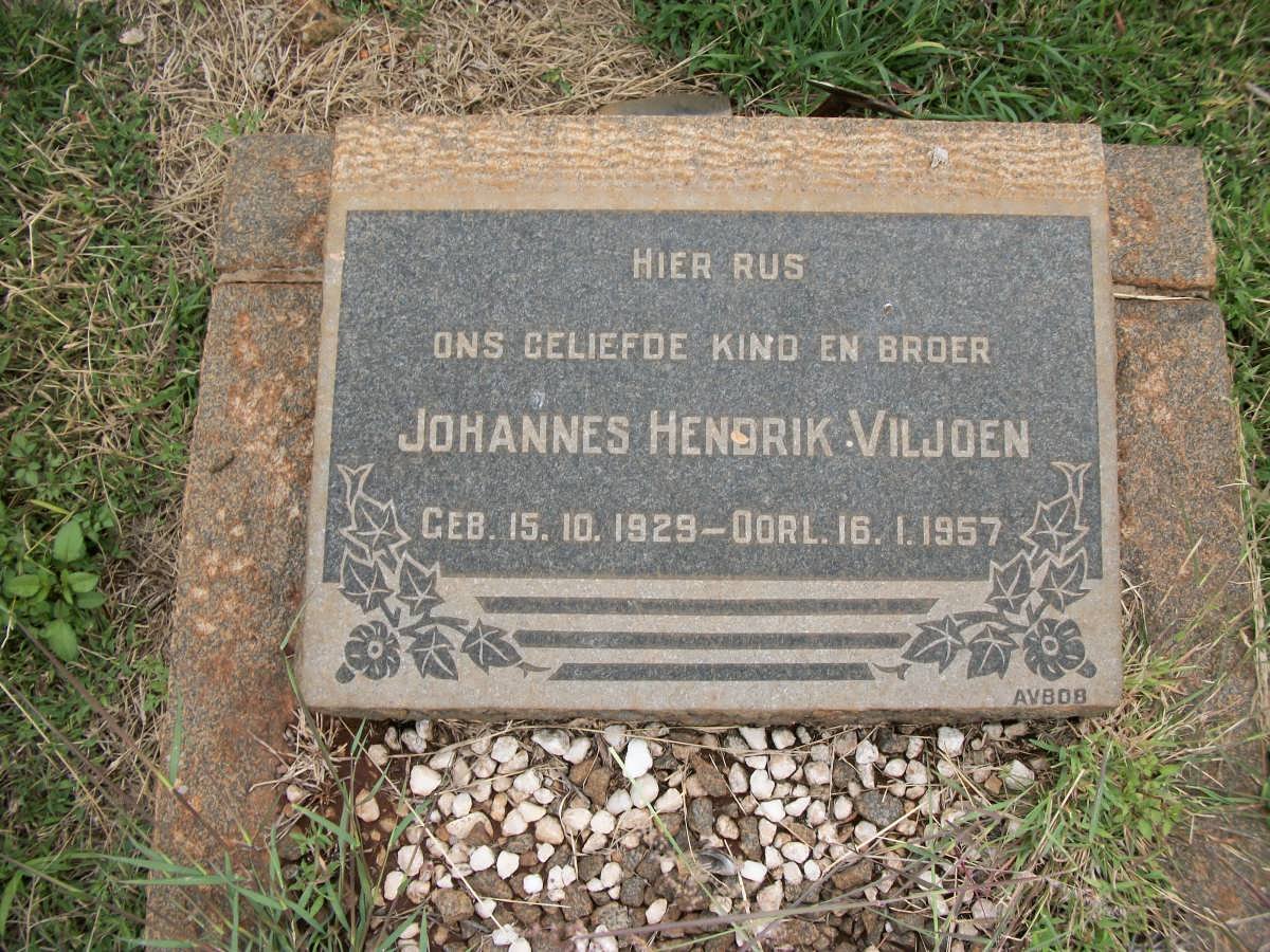VILJOEN Johannes Hendrik 1929-1957