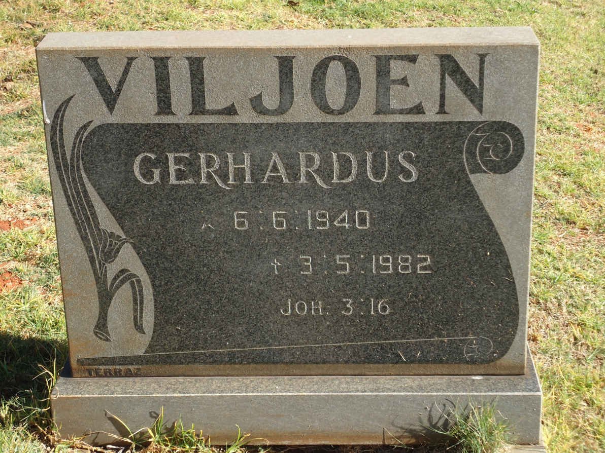 VILJOEN Gerhardus 1940-1982