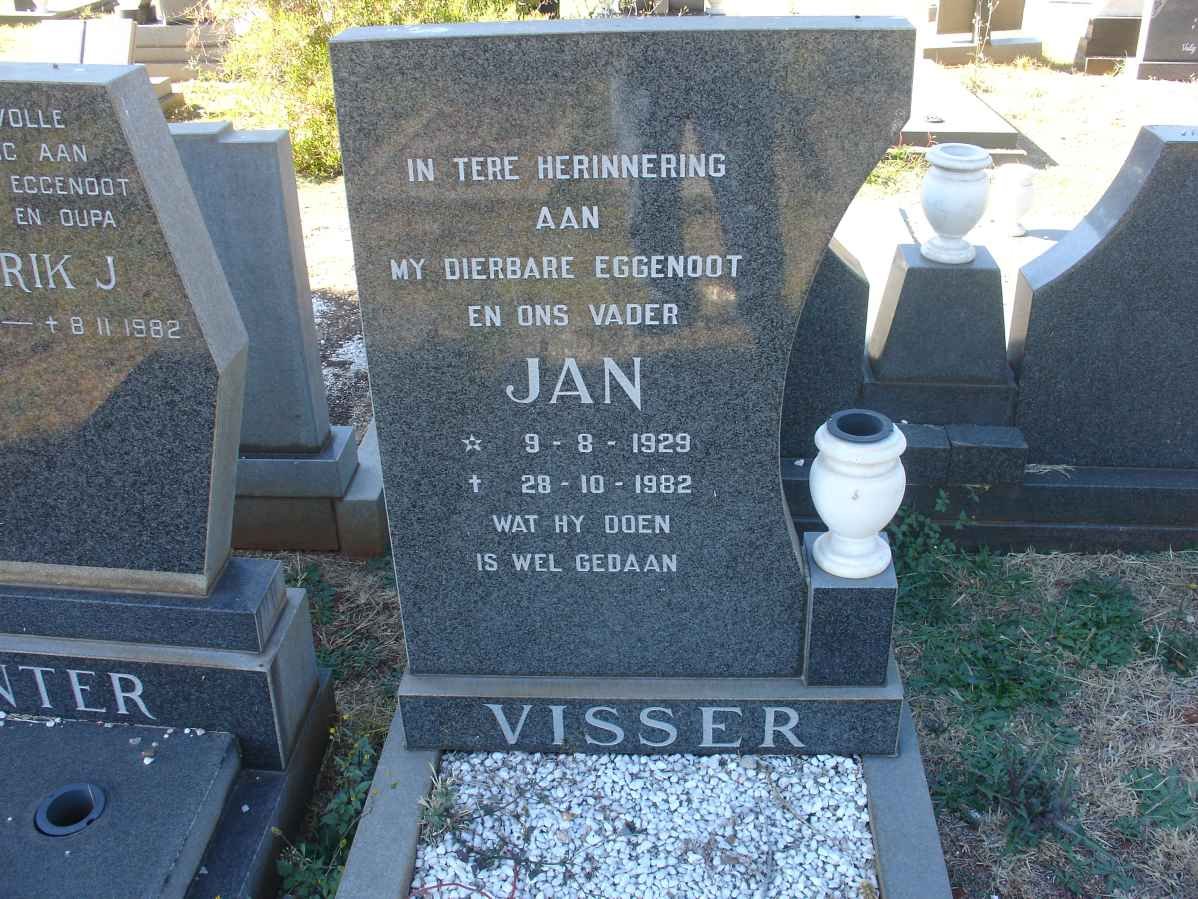 VISSER Jan 1929-1982