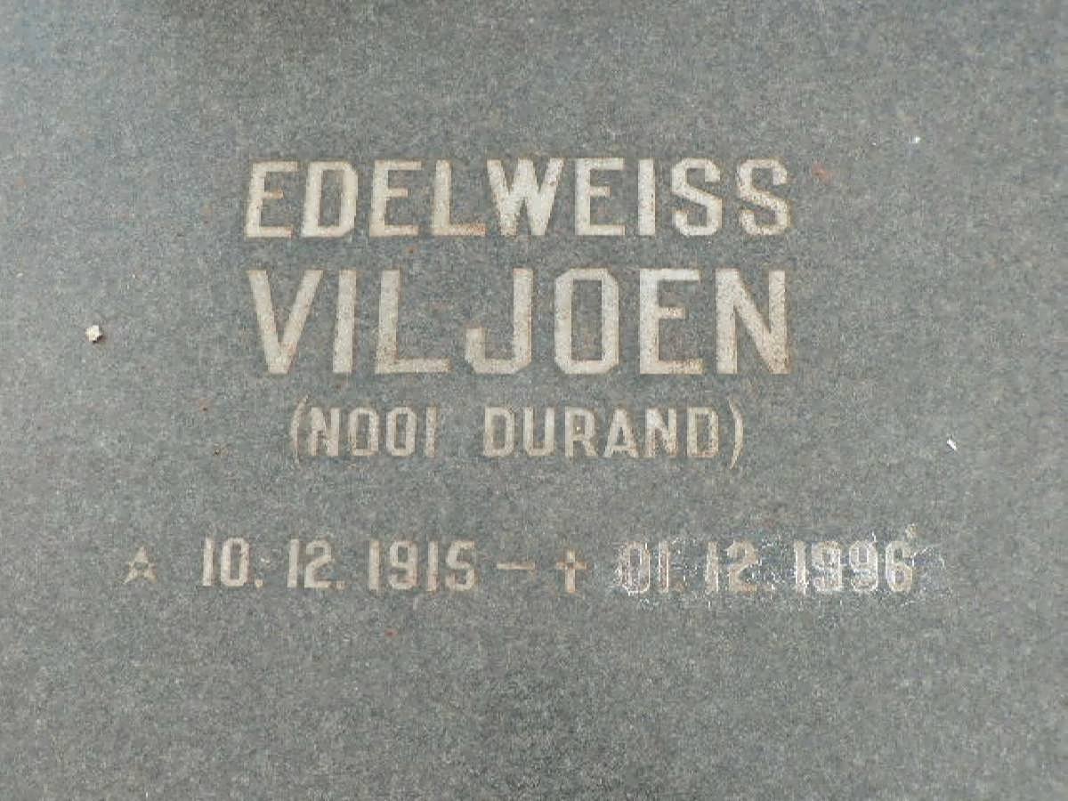 VILJOEN Edelweiss nee DURAND 1915-1996